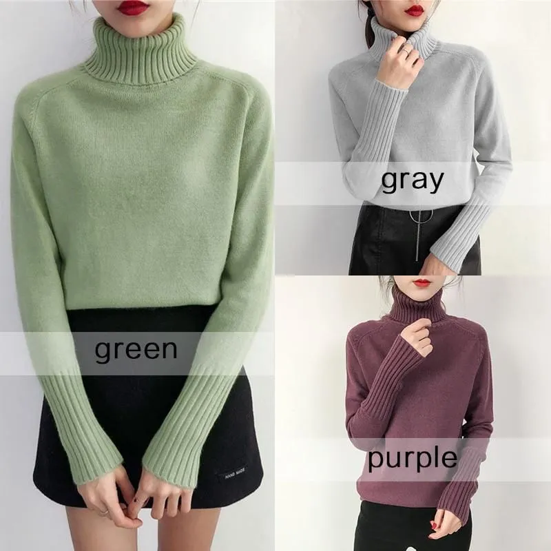Darling Cashmere Turtleneck Sweater