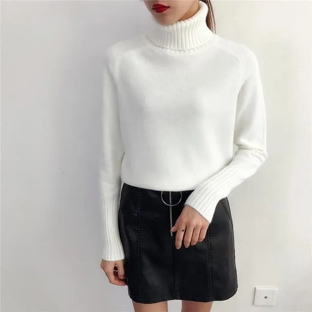 Darling Cashmere Turtleneck Sweater