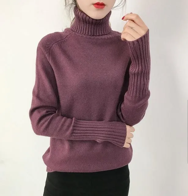 Darling Cashmere Turtleneck Sweater