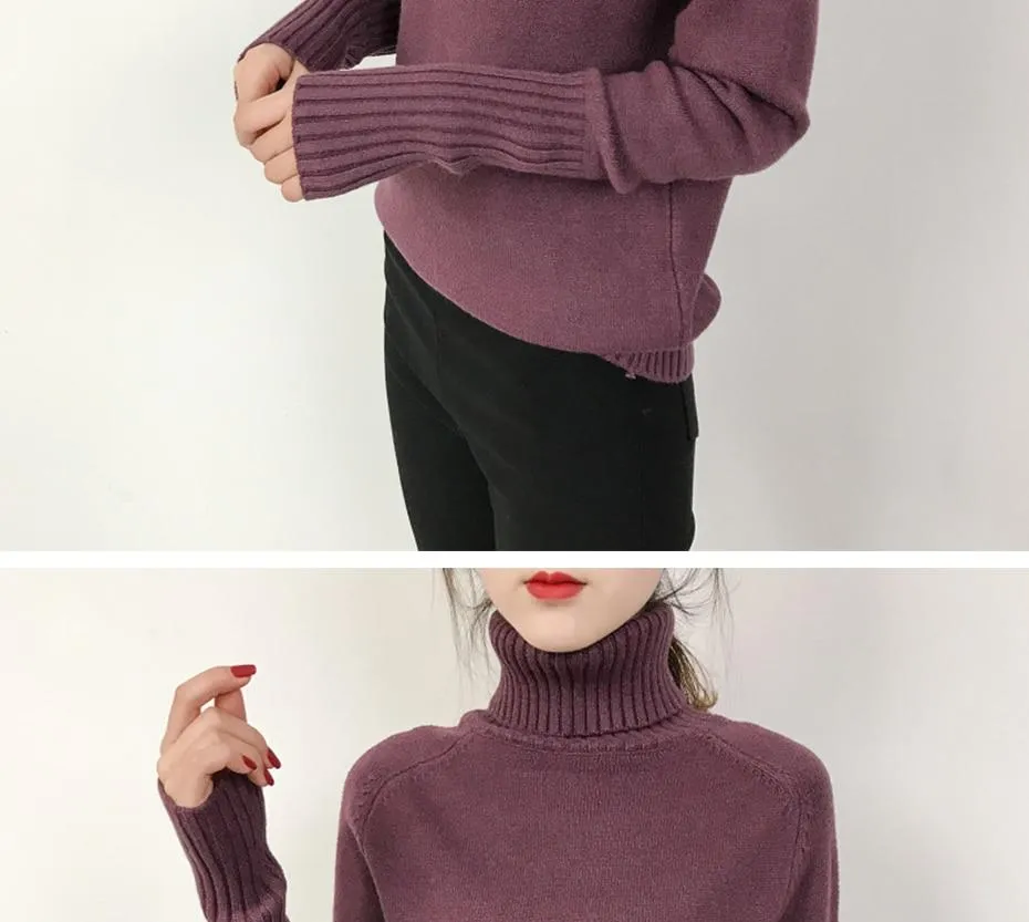 Darling Cashmere Turtleneck Sweater