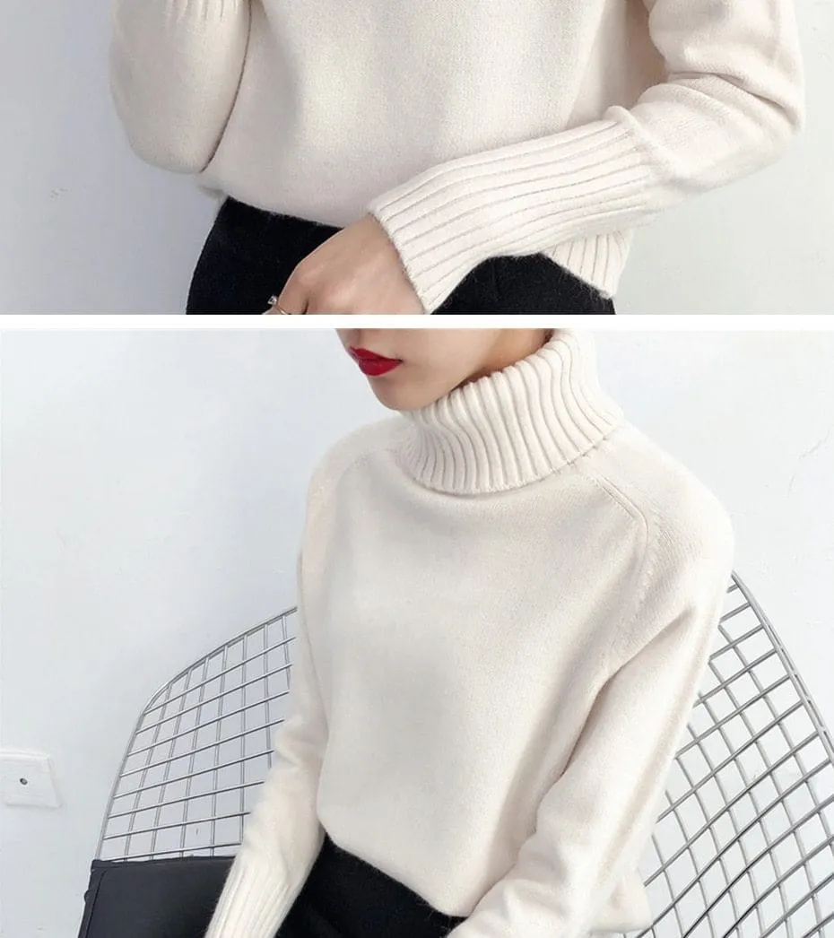 Darling Cashmere Turtleneck Sweater