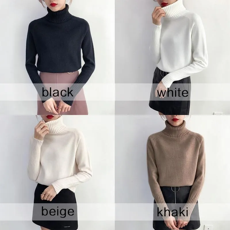 Darling Cashmere Turtleneck Sweater