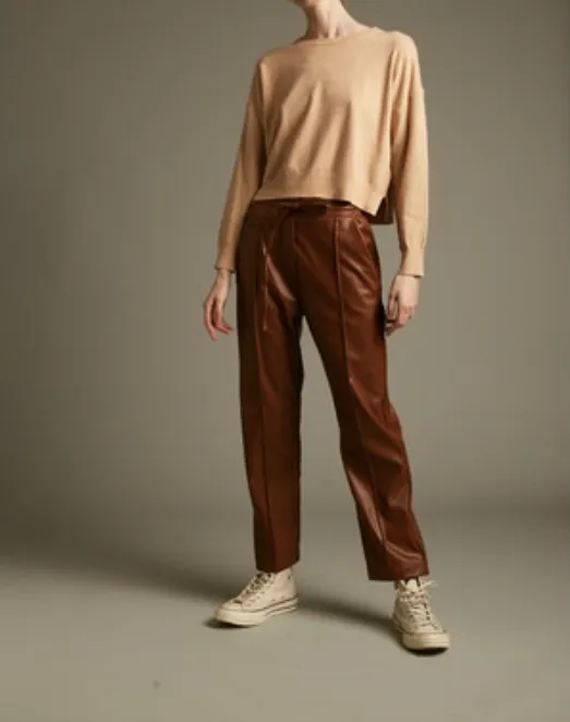 Deluc Polly Crewneck Cropped Sweater