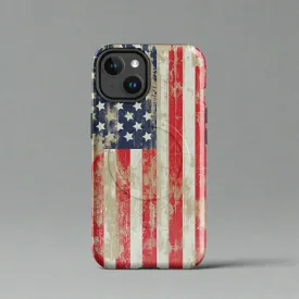 Distressed American Flag MagSafe® tough case for iPhone®