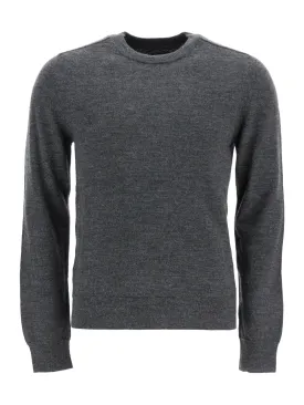 Elbow Patch Wool Knit Sweater