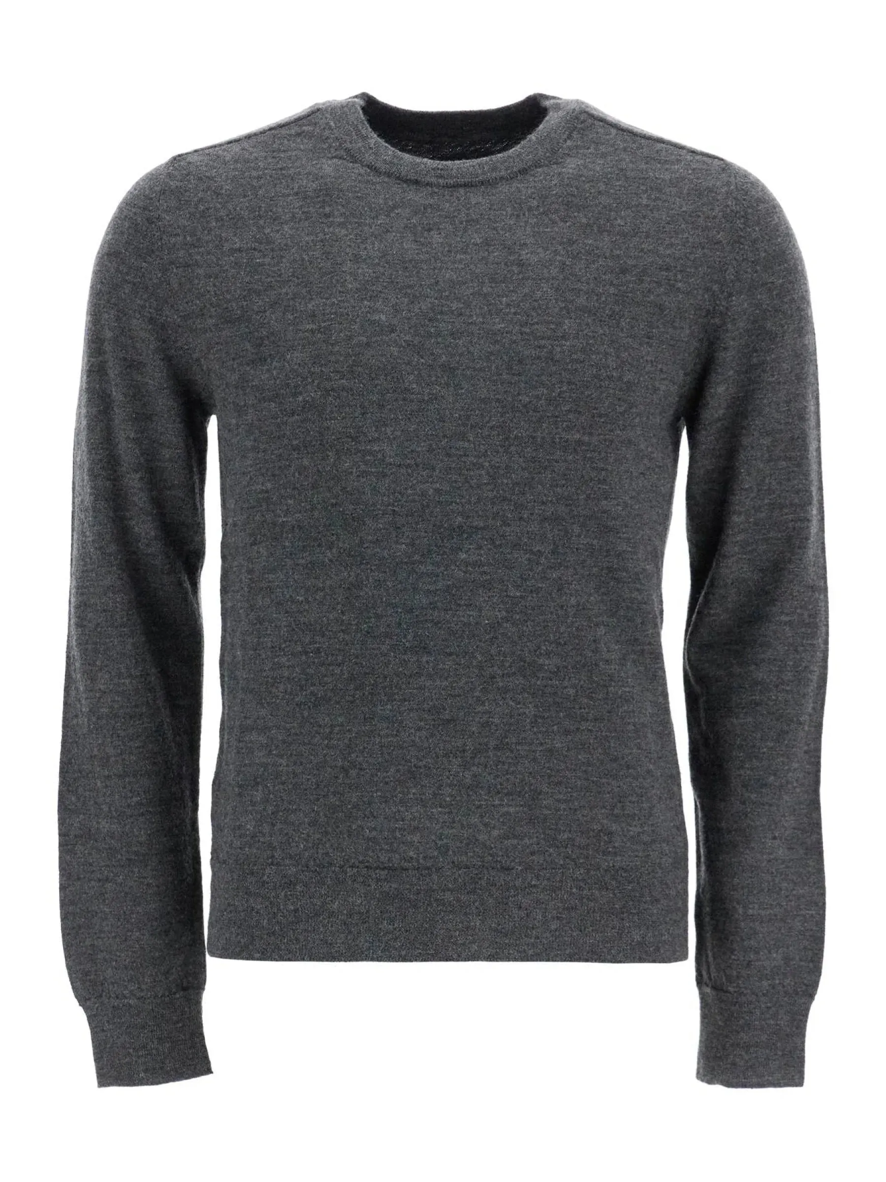 Elbow Patch Wool Knit Sweater