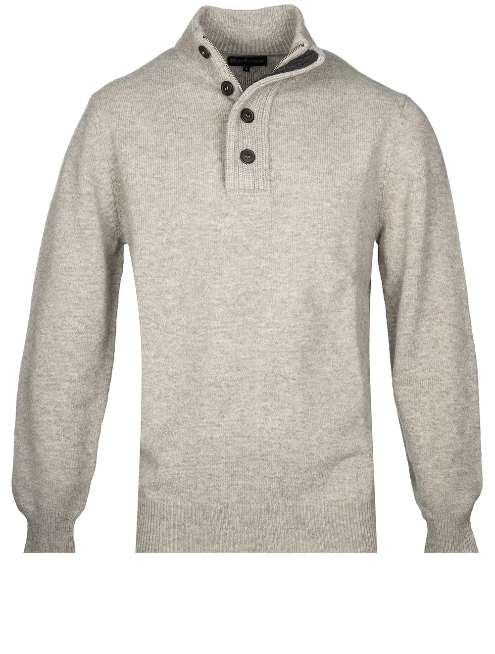 Essential Patch half Zip-Stone