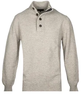 Essential Patch half Zip-Stone