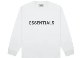 ESSENTIALS FOG 3D SILICON LONG SLEEVE WHITE