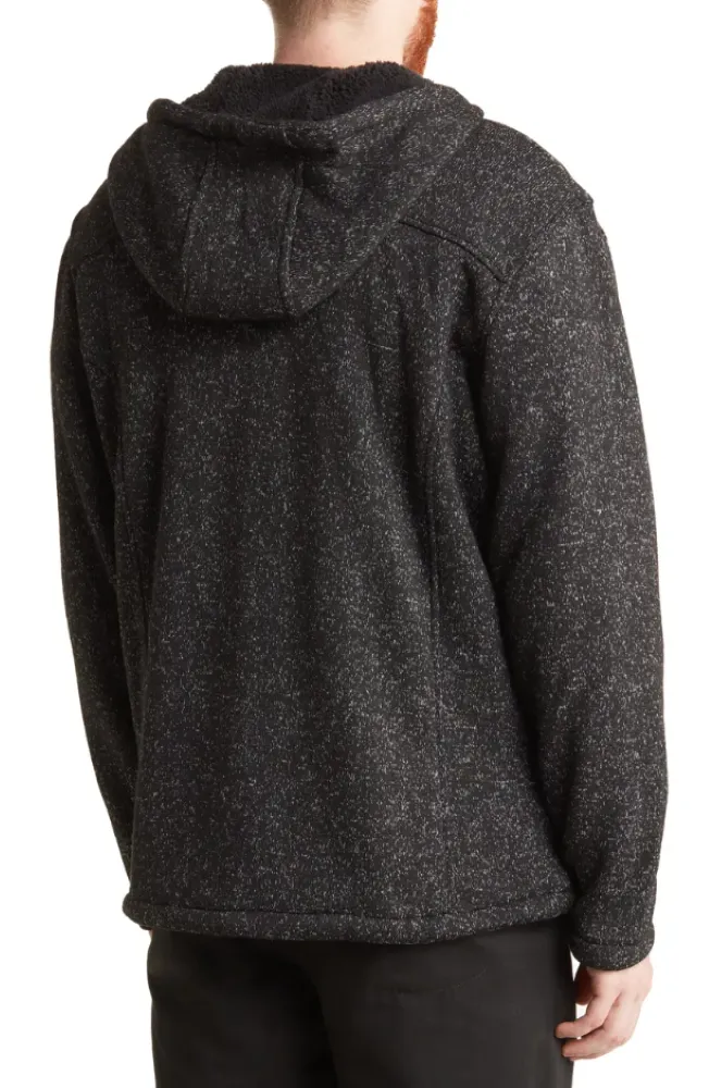 Free Country Mens Osprey Sweater Knit Fleece Jacket