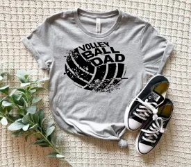 Generic Volleyball Dad Circular Design Falcons Volleyball Grey and Dark Bleached Options Top