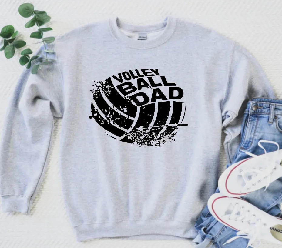 Generic Volleyball Dad Circular Design Falcons Volleyball Grey and Dark Bleached Options Top