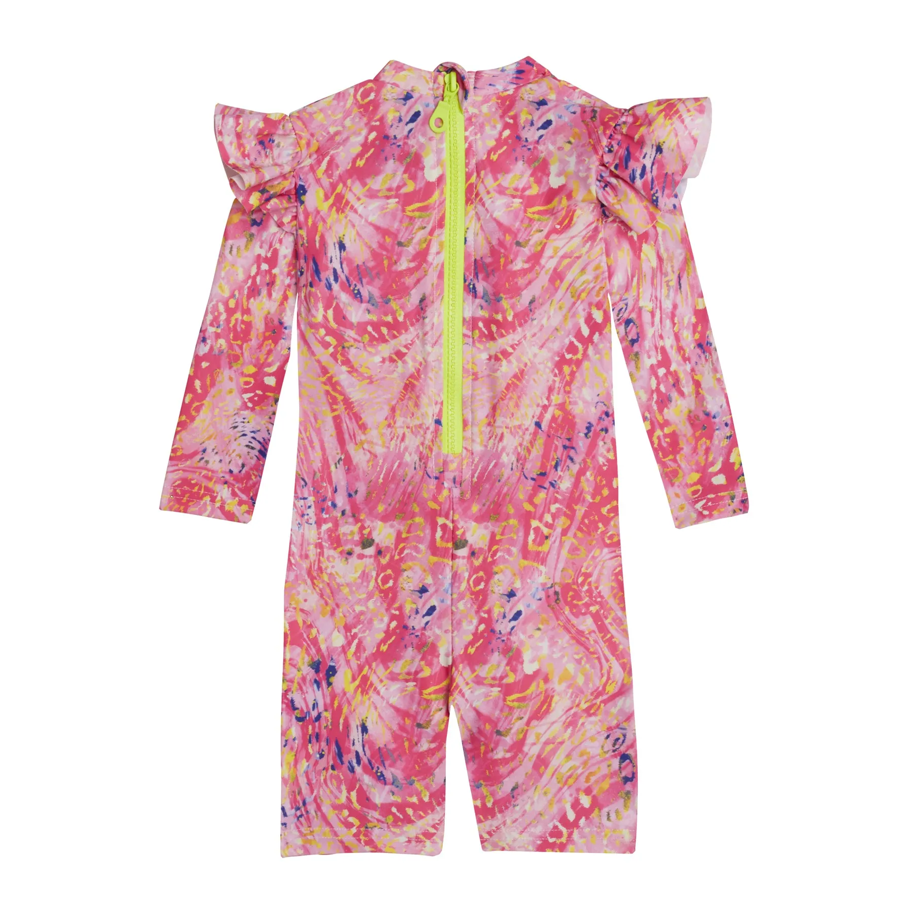 GIRL'S ONE PIECE BODYSUIT LONG SLEEVE SPLASH