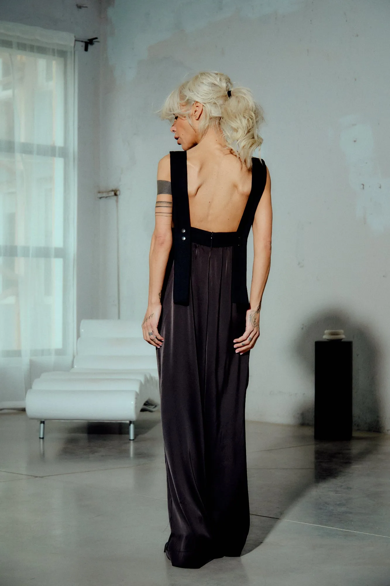 Glamorous Black Open-Back Jumpsuit