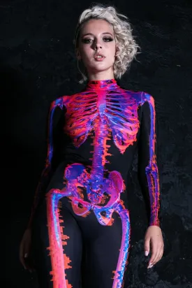 Glitch Skeleton Female Costume