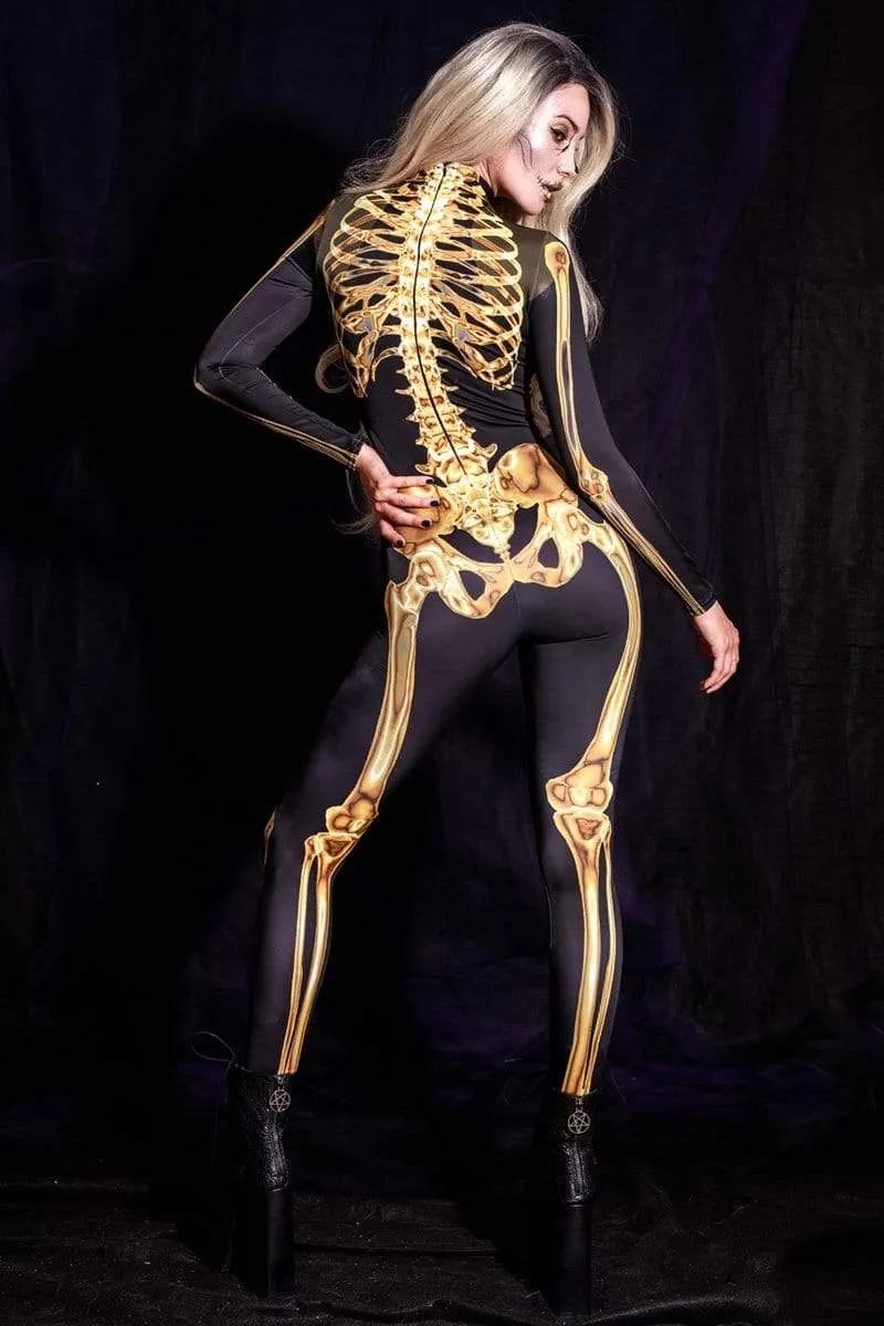 Gold Skeleton Costume