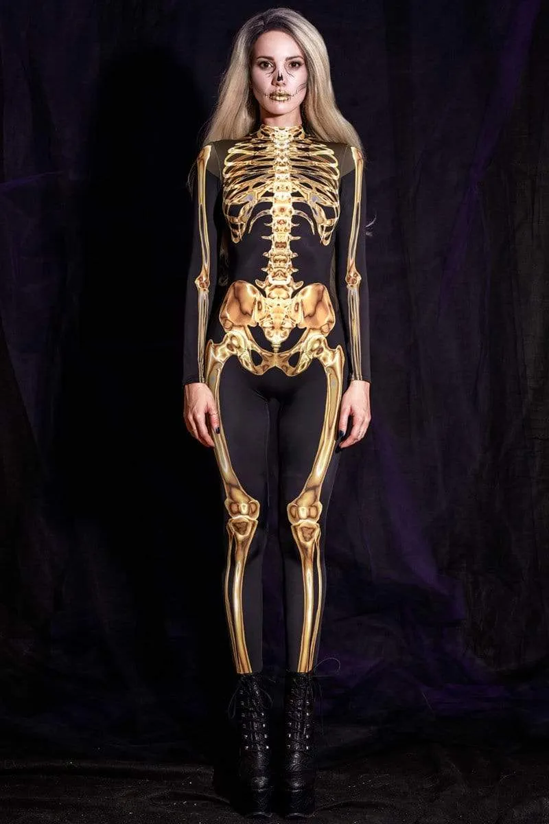 Gold Skeleton Costume