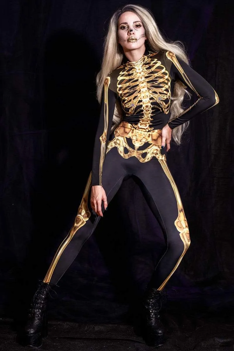 Gold Skeleton Costume