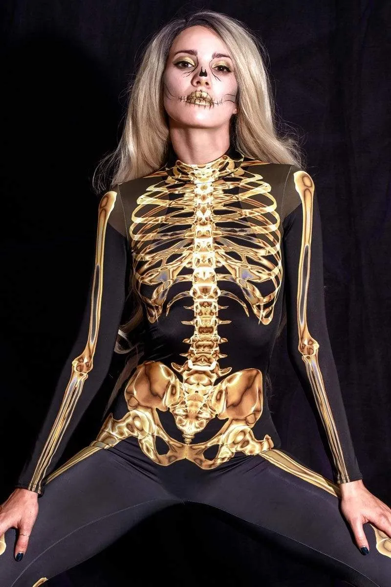 Gold Skeleton Costume