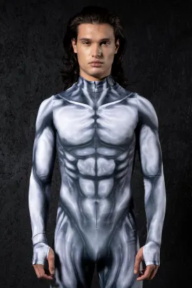 Gray Muscle Men's Costume
