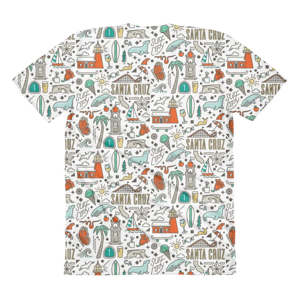 Iconic Santa Cruz All-Over Women's T-Shirt