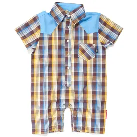 Infant Wild Rockabilly Romper for Boys, Knuckleheads Multicolored Halloween Jumpsuit Costume Baby Outfit