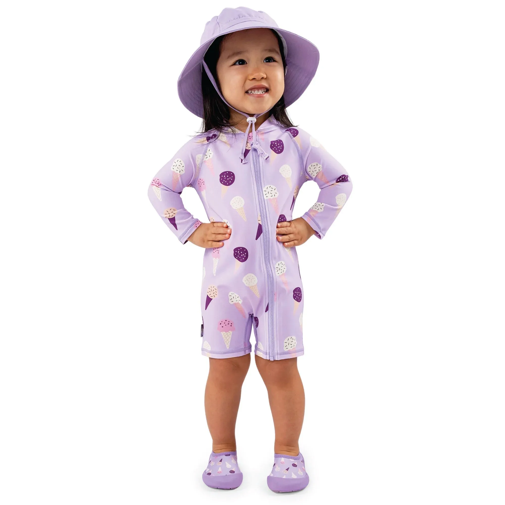 Jan & Jul 1 pc UV Jumpsuit - Lavender Ice Cream
