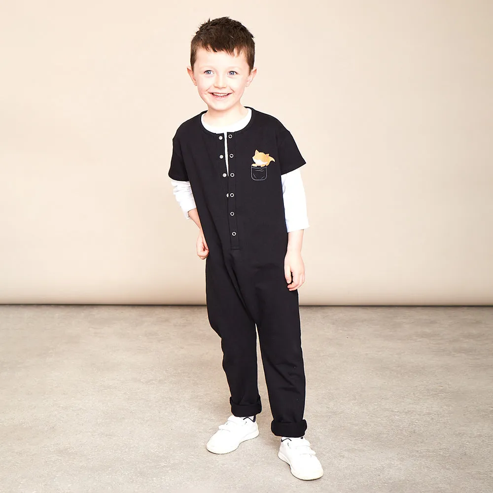 Kenzie Jumpsuit Black & Rust (2 for €35)