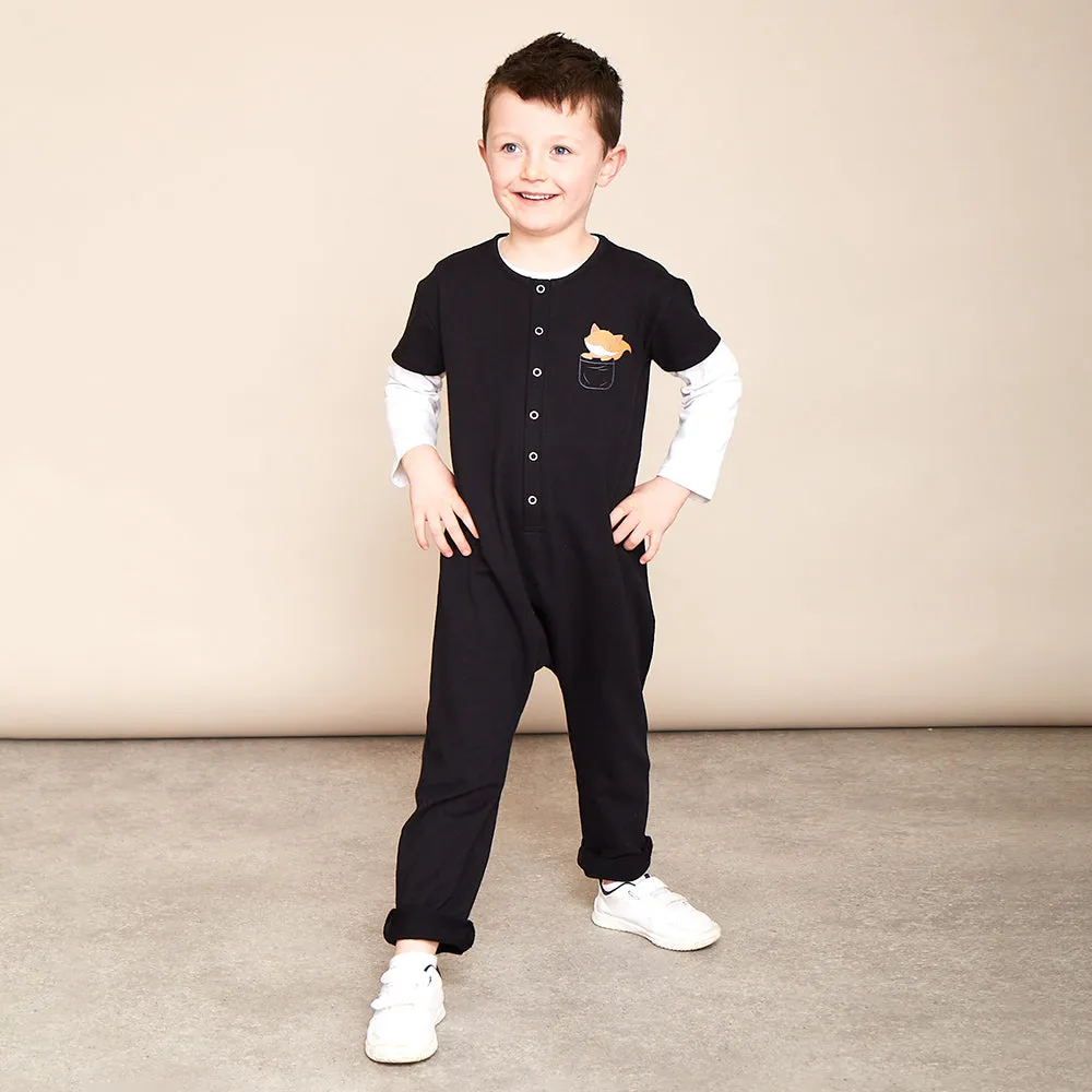 Kenzie Jumpsuit Black & Rust (2 for €35)