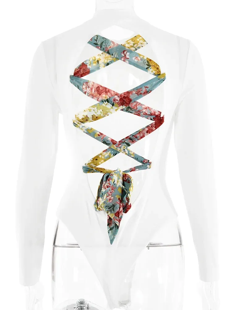 Long-Sleeve Bodysuit with Adjustable Back