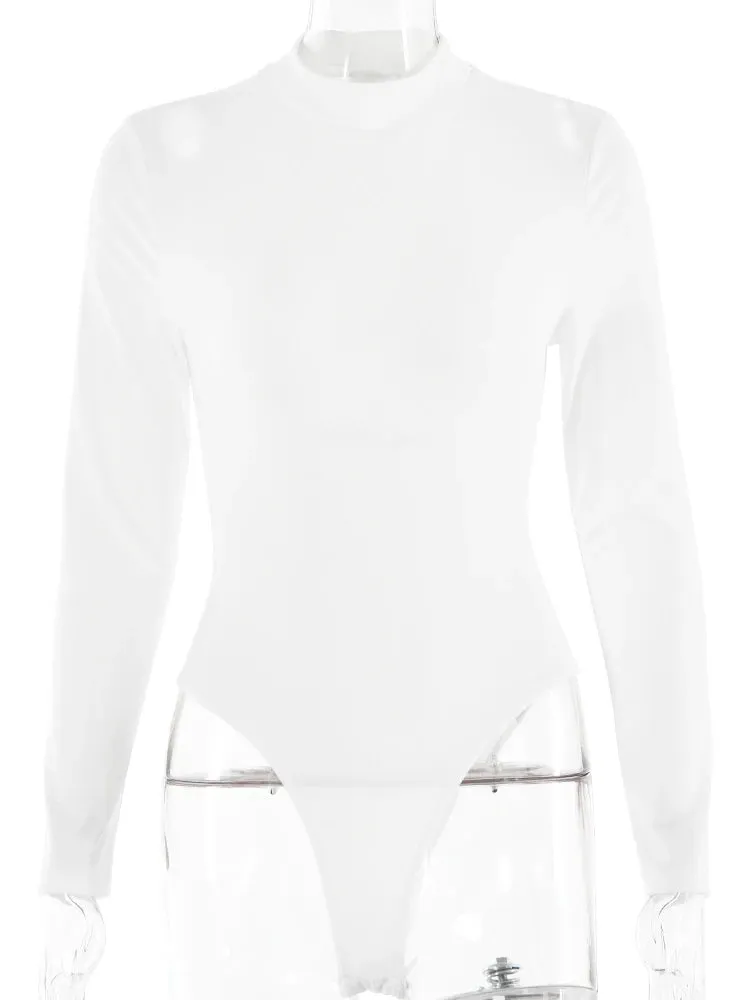 Long-Sleeve Bodysuit with Adjustable Back