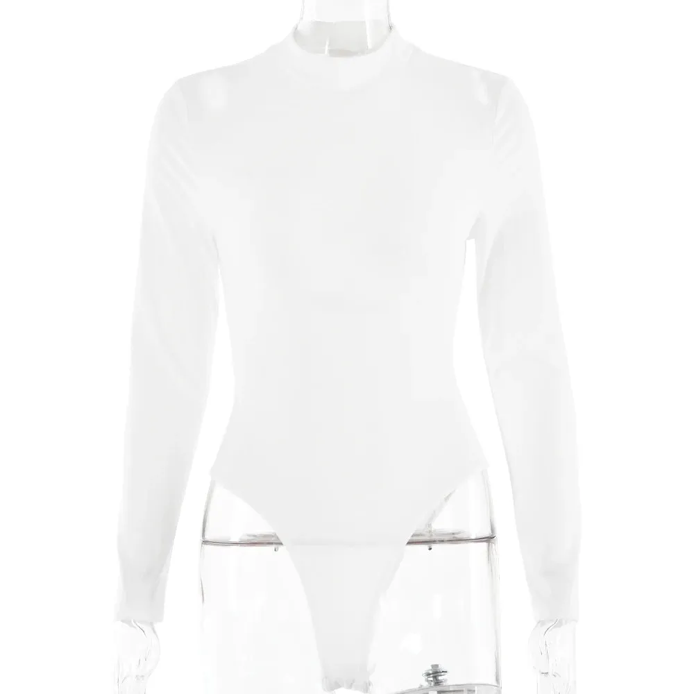 Long-Sleeve Bodysuit with Adjustable Back