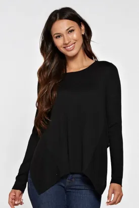 Long Sleeve Handkerchief Pullover Sweater