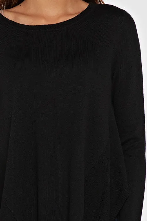 Long Sleeve Handkerchief Pullover Sweater