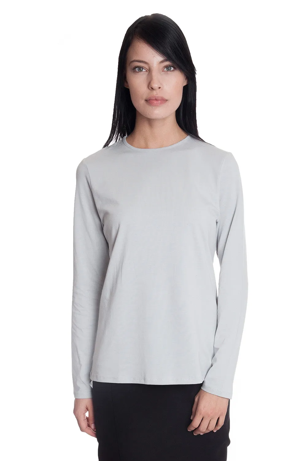 Long Sleeve Relaxed Fit Crewneck T-Shirt