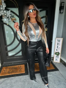 Mackenzie Bodysuit (Silver)