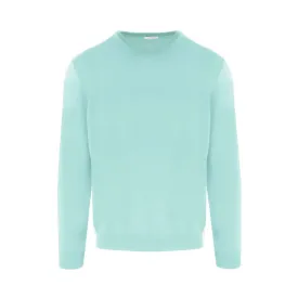 Malo Sumptuous Cashmere Green Roundneck Sweater