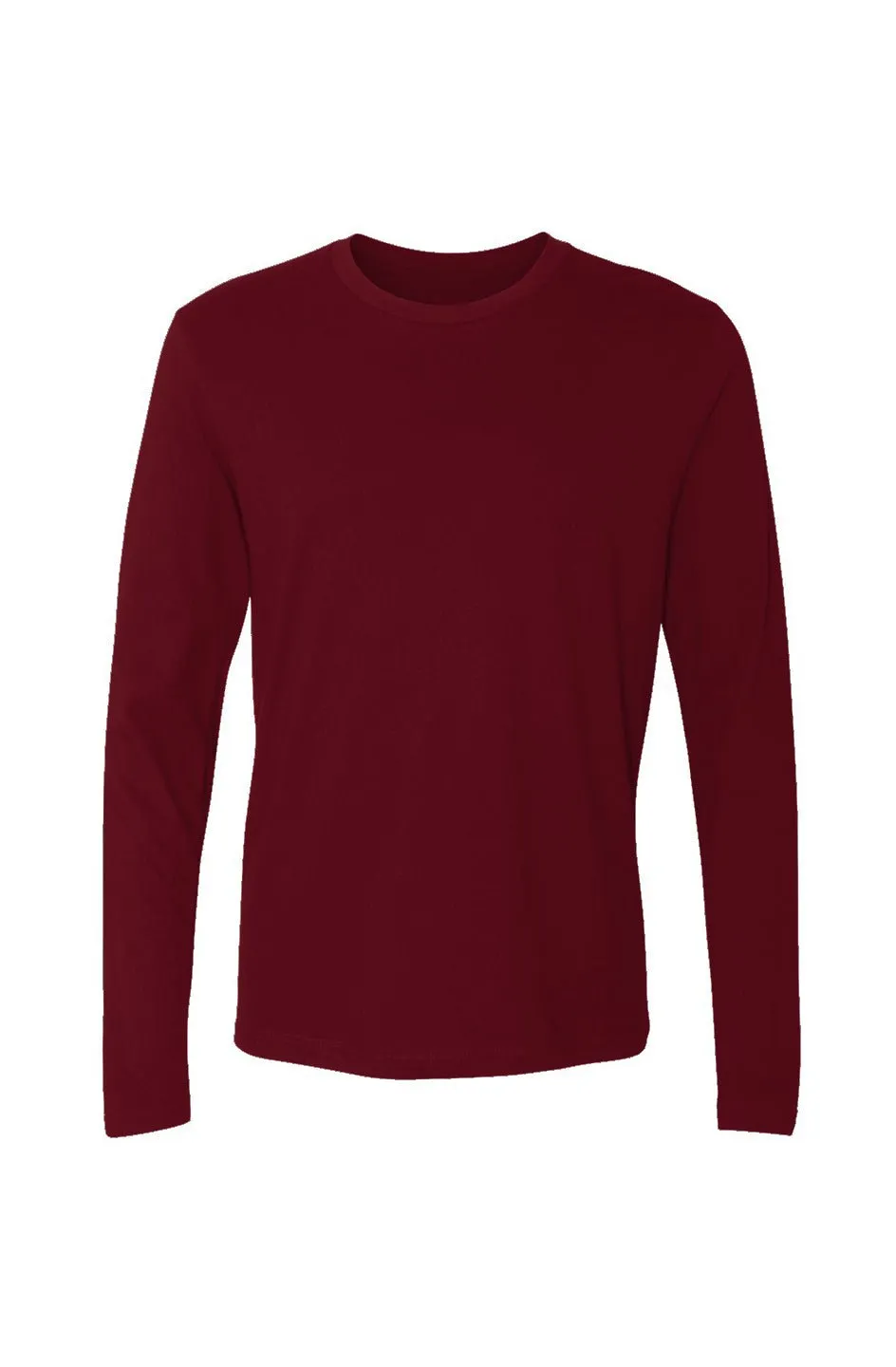 Men's Cardinal Cotton Long-Sleeve Crew