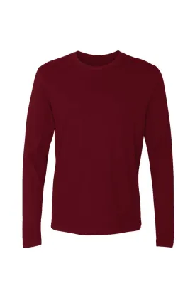 Men's Cardinal Cotton Long-Sleeve Crew