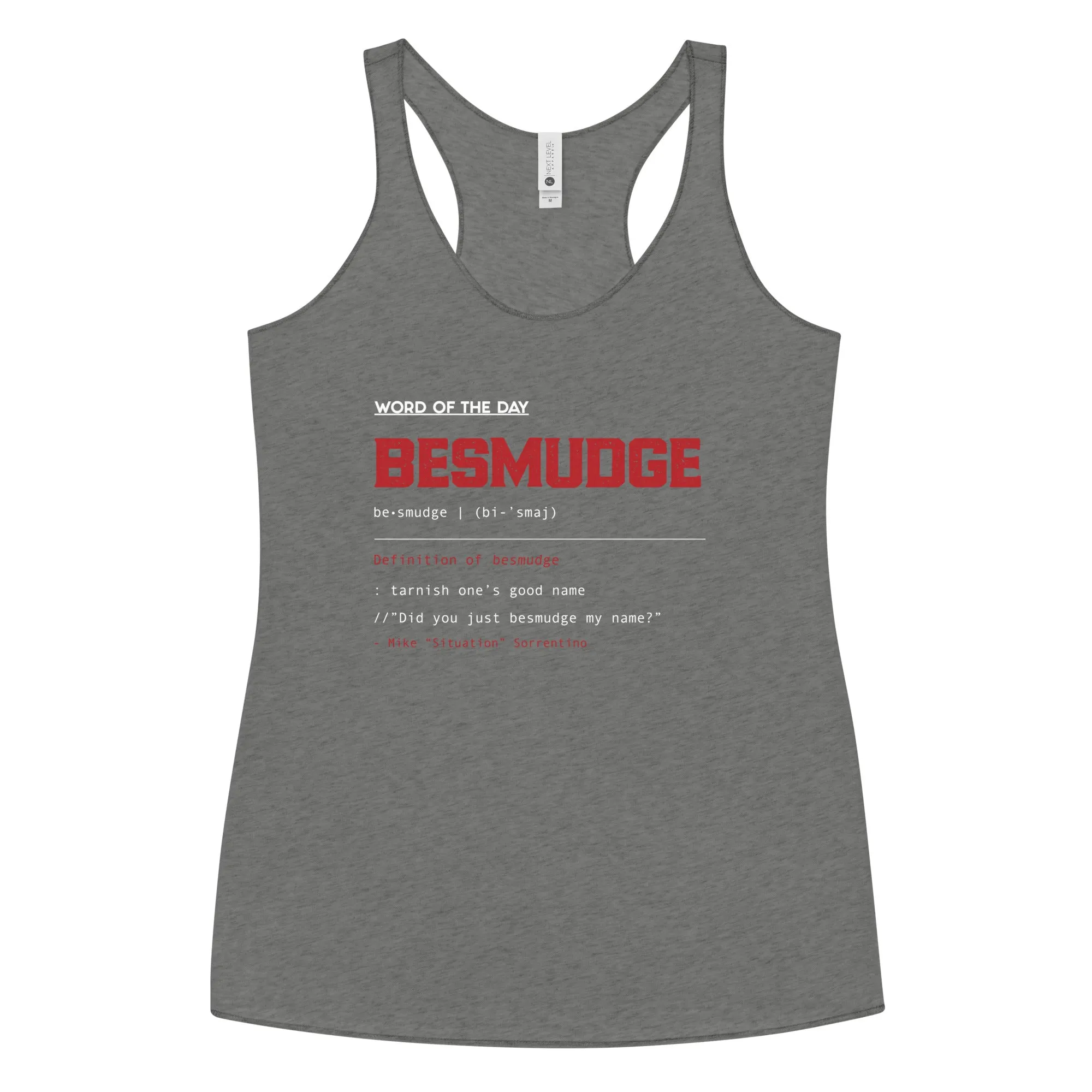Mike Sorrentino Besmudge Womens Tank