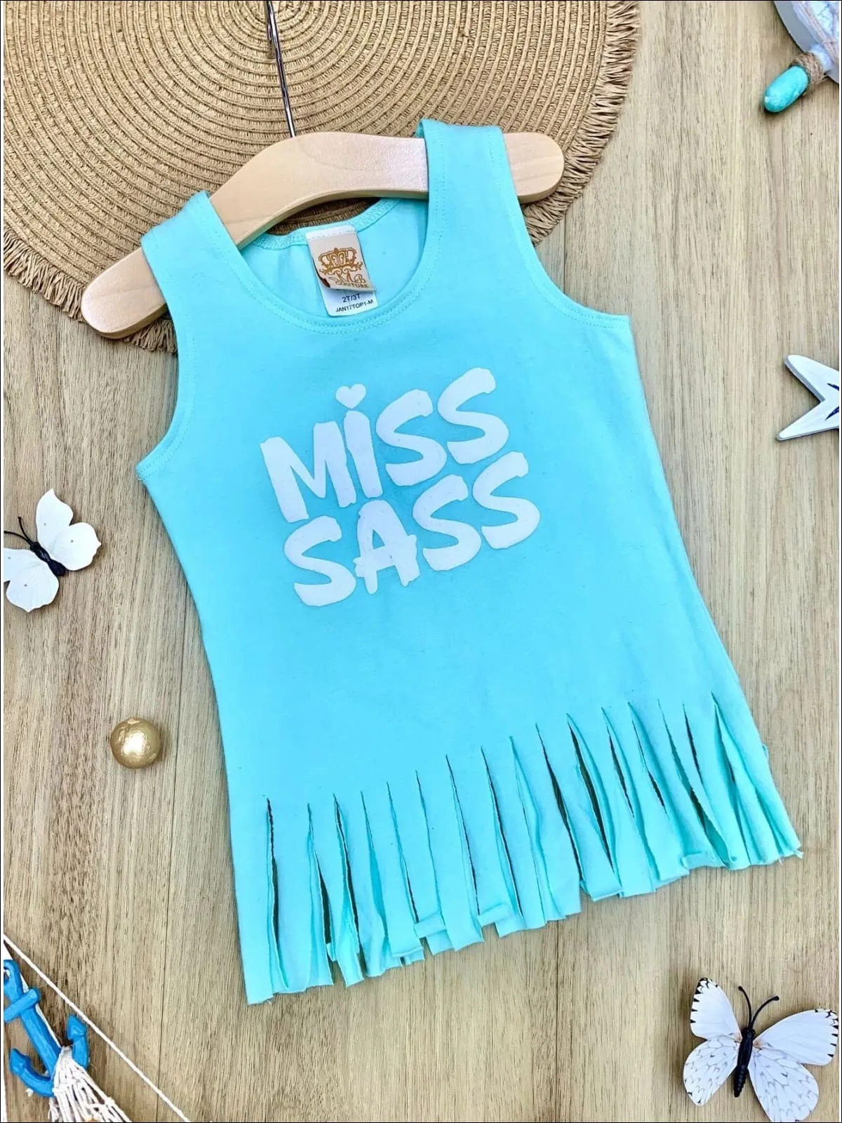 Miss Sass Fringe Tank Top