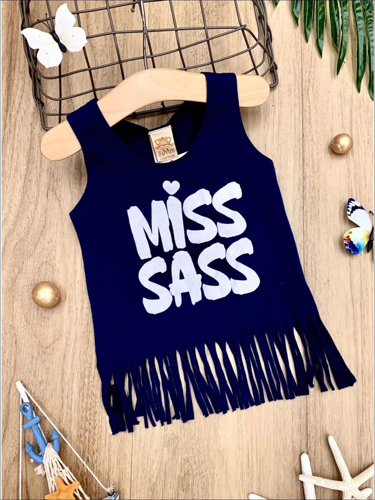 Miss Sass Fringe Tank Top