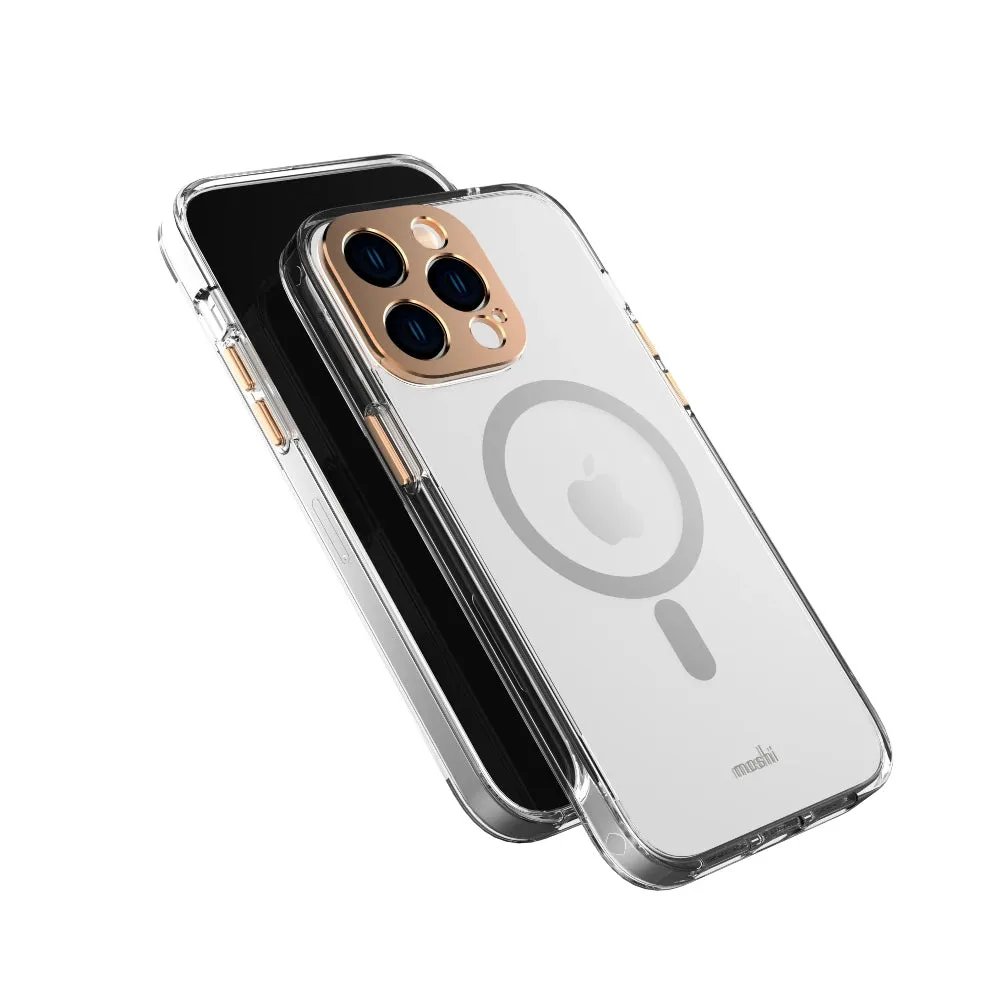 MOSHI iPhone 14 Pro Max - iGLAZE Case with MagSafe & Cam Cover - Gold