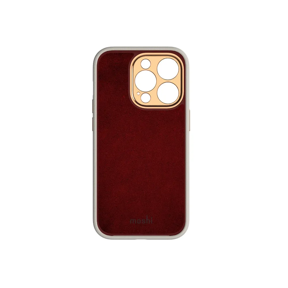 MOSHI iPhone 14 Pro - Napa Case with MagSafe & Cam Cover - Gray