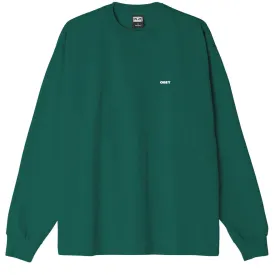 OBEY Bold 3 Heavyweight Long Sleeve T-Shirt Adventure Green