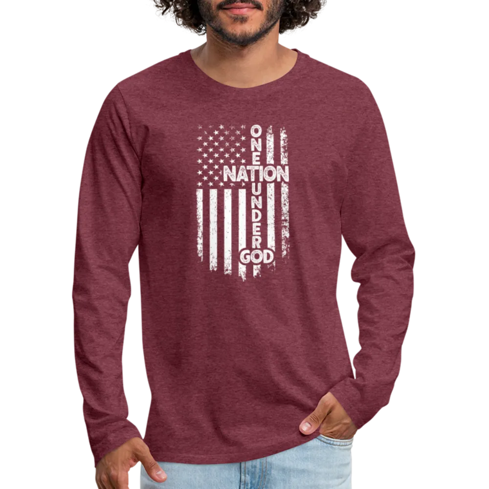 One Nation Under God Men's Premium Long Sleeve T-Shirt