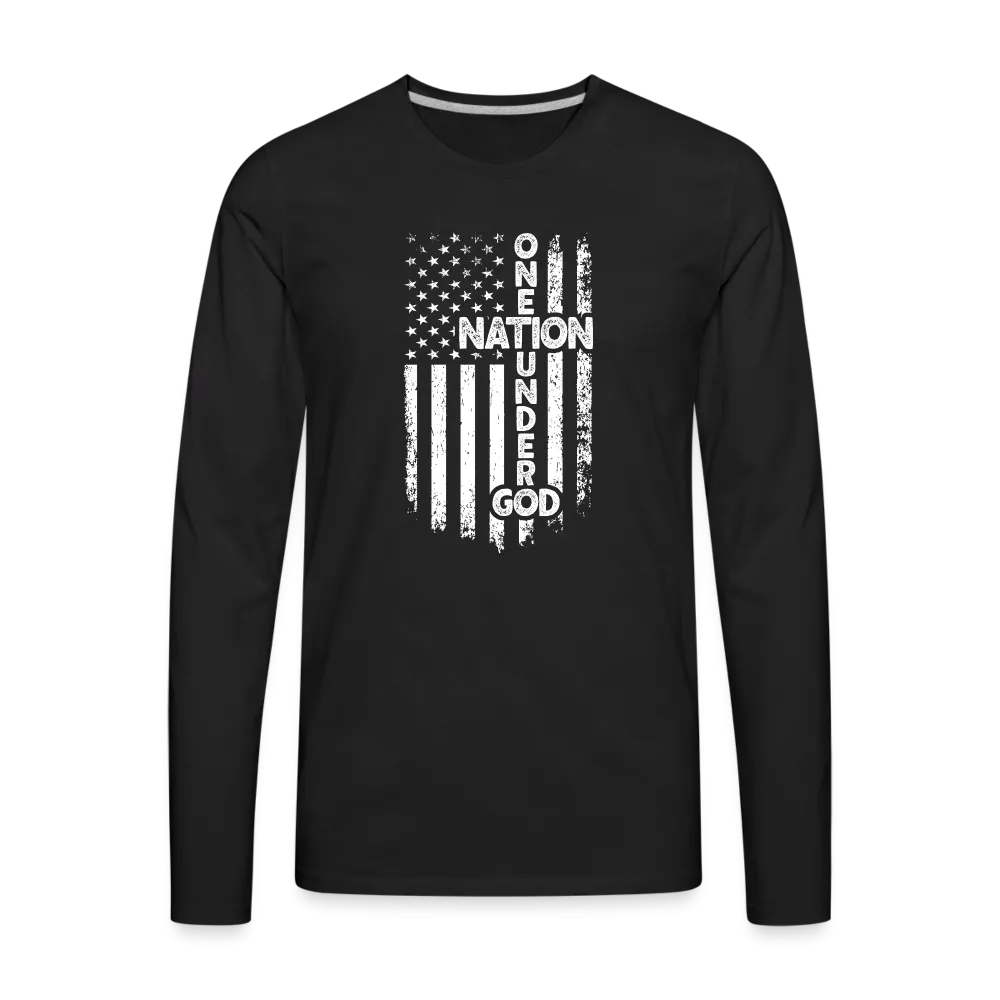 One Nation Under God Men's Premium Long Sleeve T-Shirt