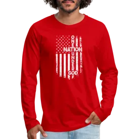 One Nation Under God Men's Premium Long Sleeve T-Shirt