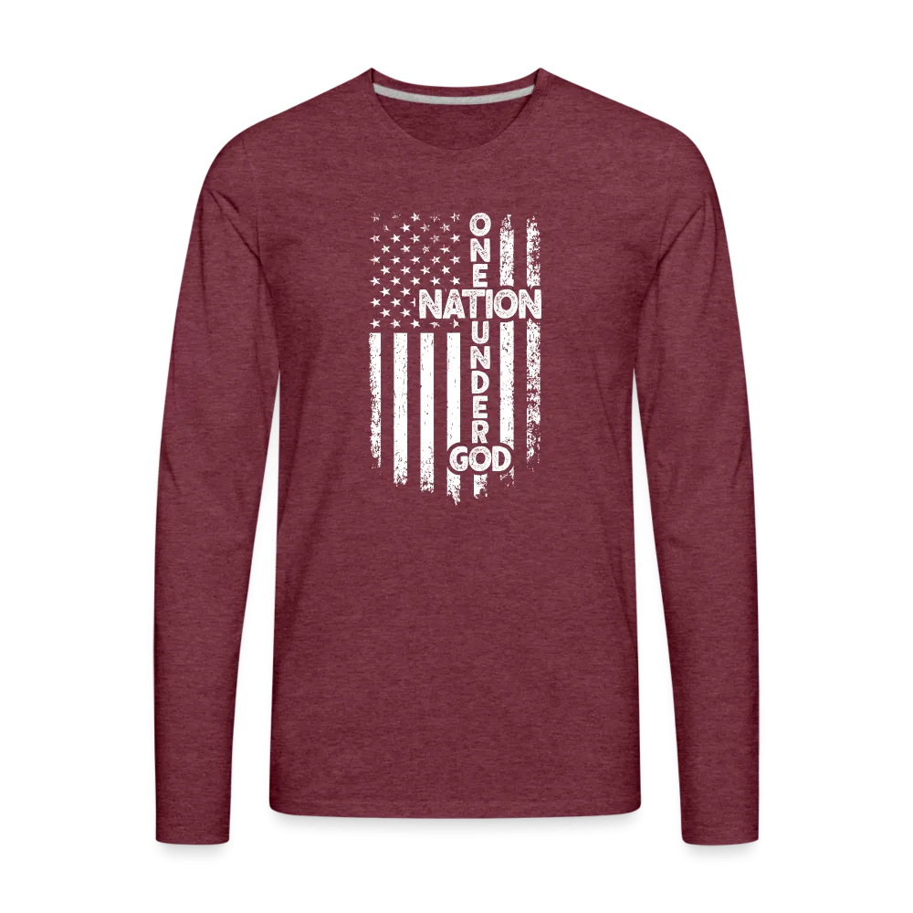 One Nation Under God Men's Premium Long Sleeve T-Shirt