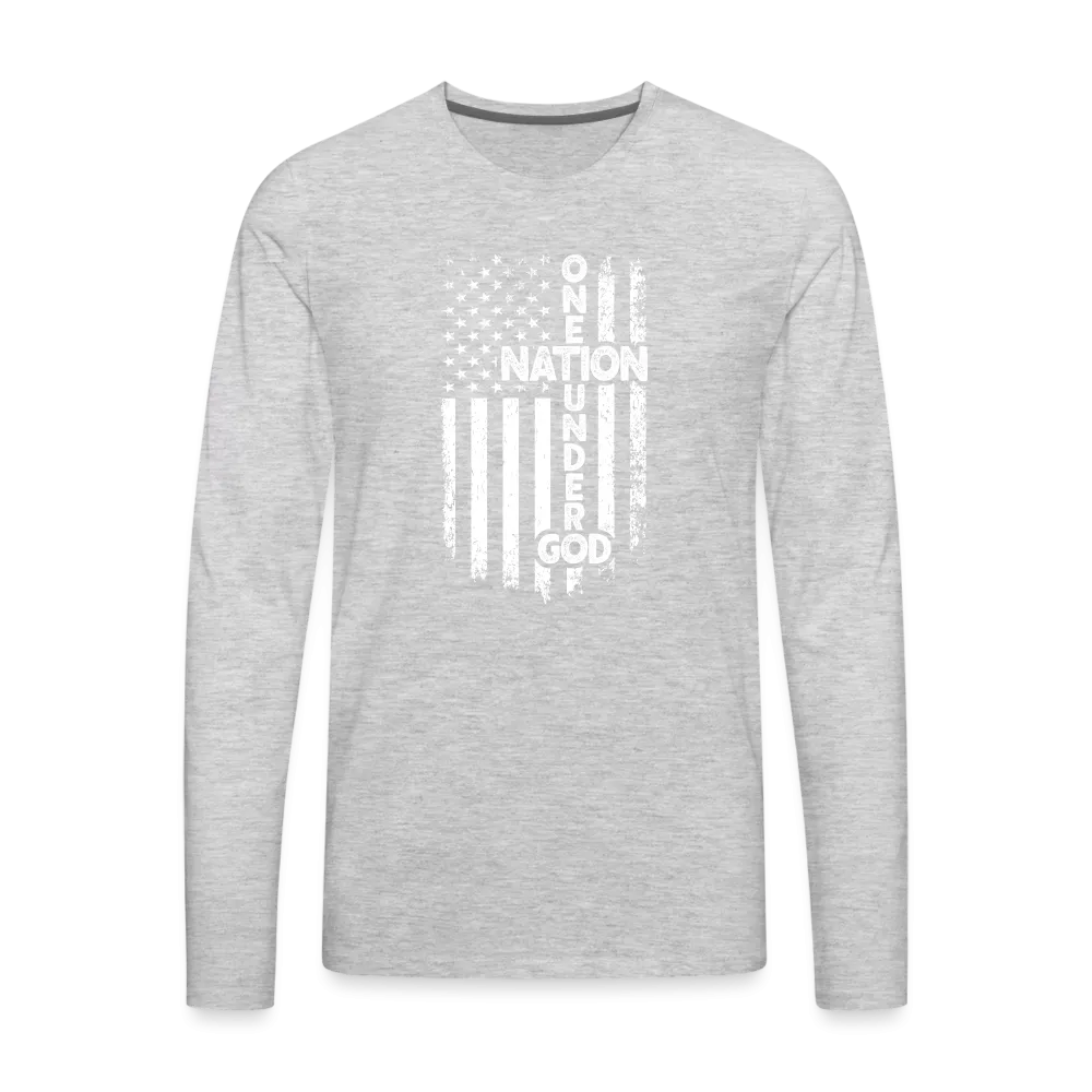One Nation Under God Men's Premium Long Sleeve T-Shirt
